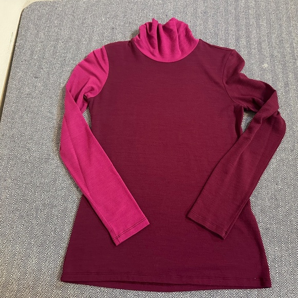REVOLVE SFIZIO - Pink Two Tone Turtleneck - Picture 2 of 5